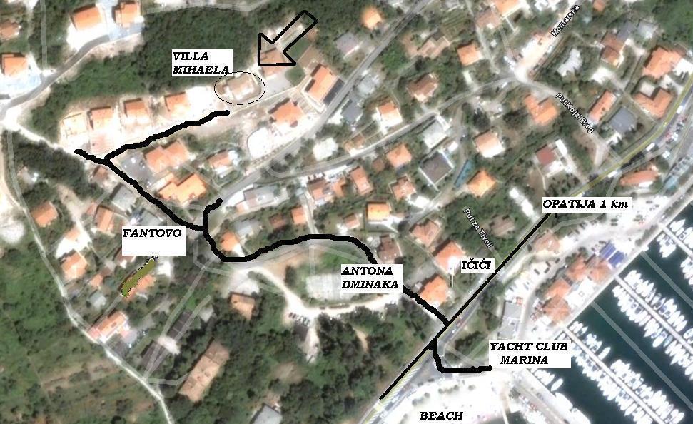 Villa Mihaela Ičići الغرفة الصورة